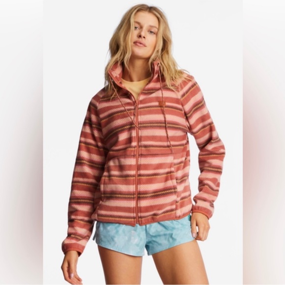 NWT Billabong Boundary Zip-Up Mock Neck Fleece - M & L - Picture 3 of 9